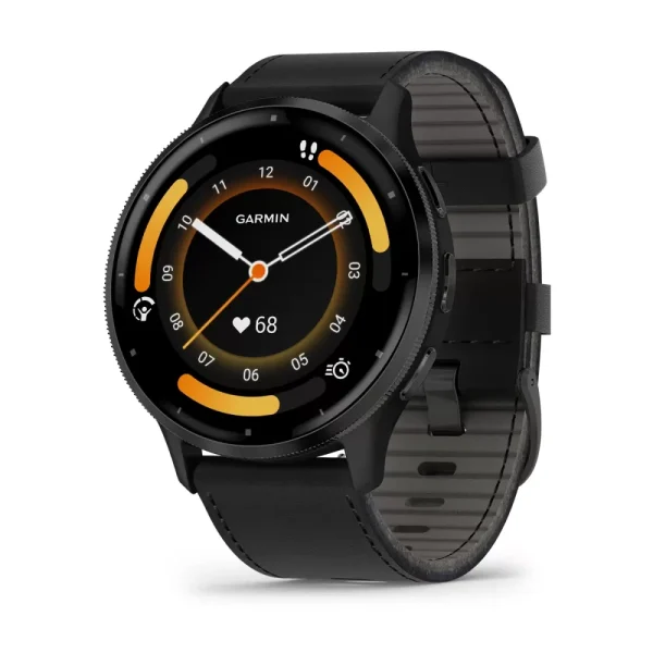 GARMIN Venu 3 black slate leather