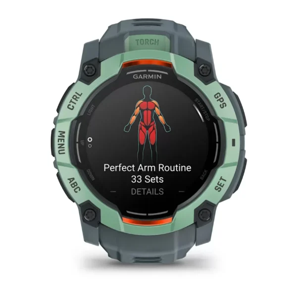 GARMIN Instinct 3 – 50 mm, AMOLED Neotropic, Twilight Band - Image 3