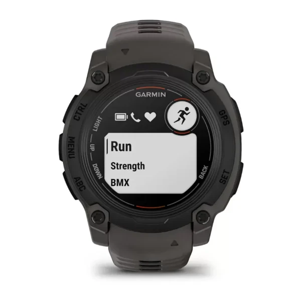 GARMIN Instinct E – 40 mm, Black, Charcoal Band - Image 4