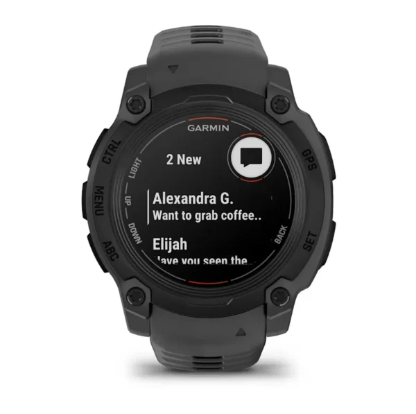 GARMIN Instinct E – 40 mm, Black, Charcoal Band - Image 2