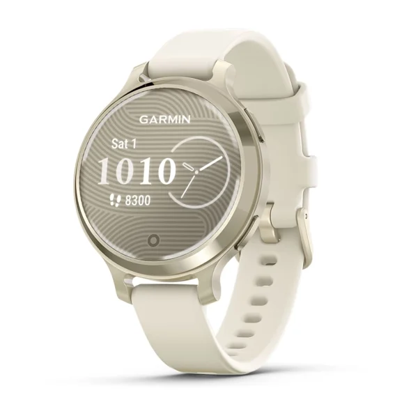 GARMIN Lily 2 Active Lunar Gold Bone Silicone Band