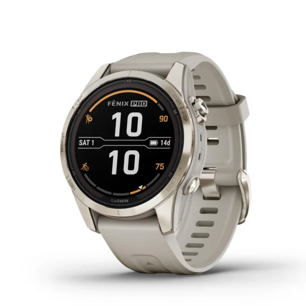 fenix 7S PRO Sapphire SOLAR SoftGold SS Light Sand band